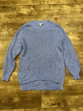 American Eagle Blue Knit Crewneck Sweater Size XS